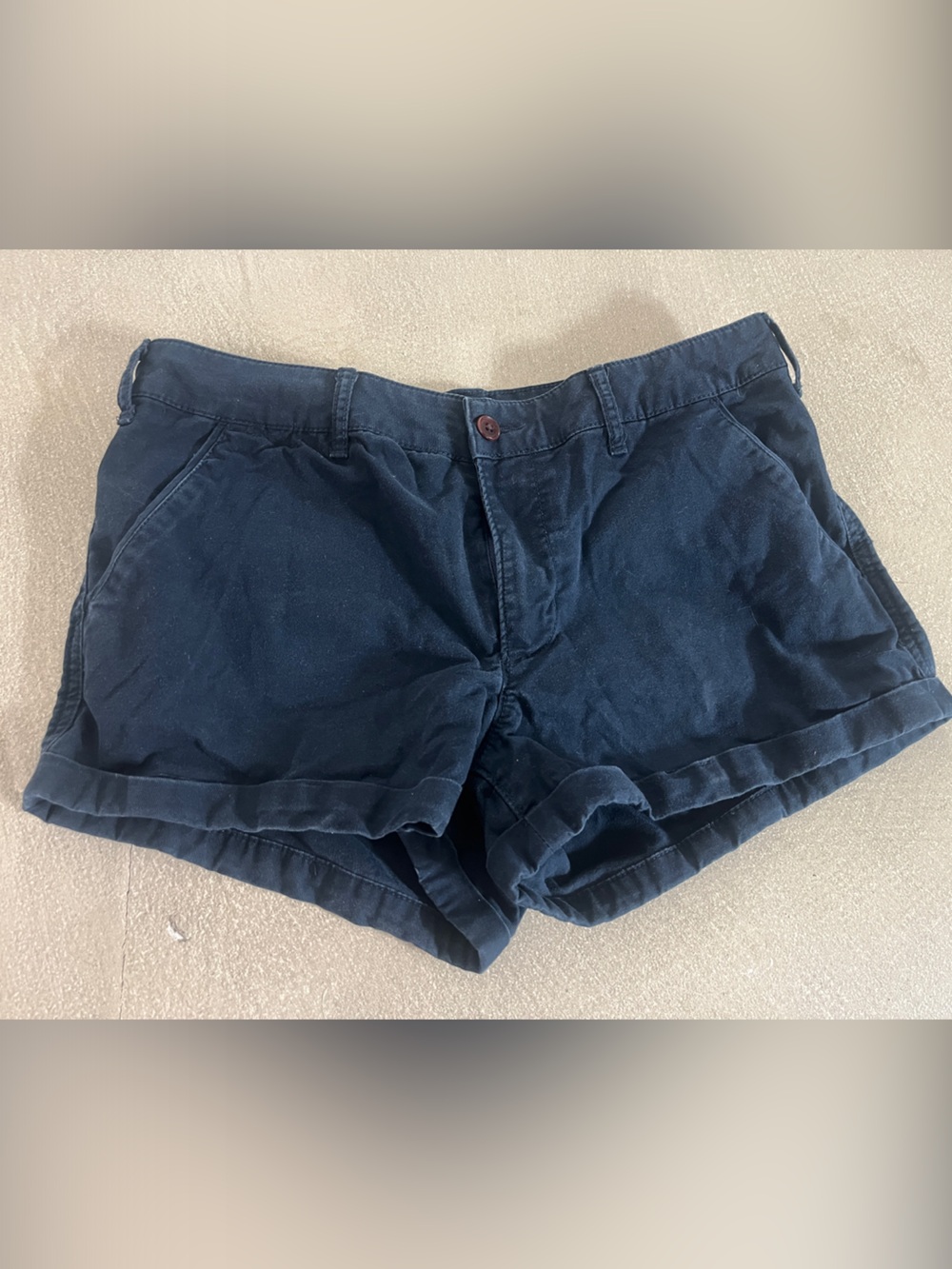 Abercrombie Women's Navy Cotton Shorts